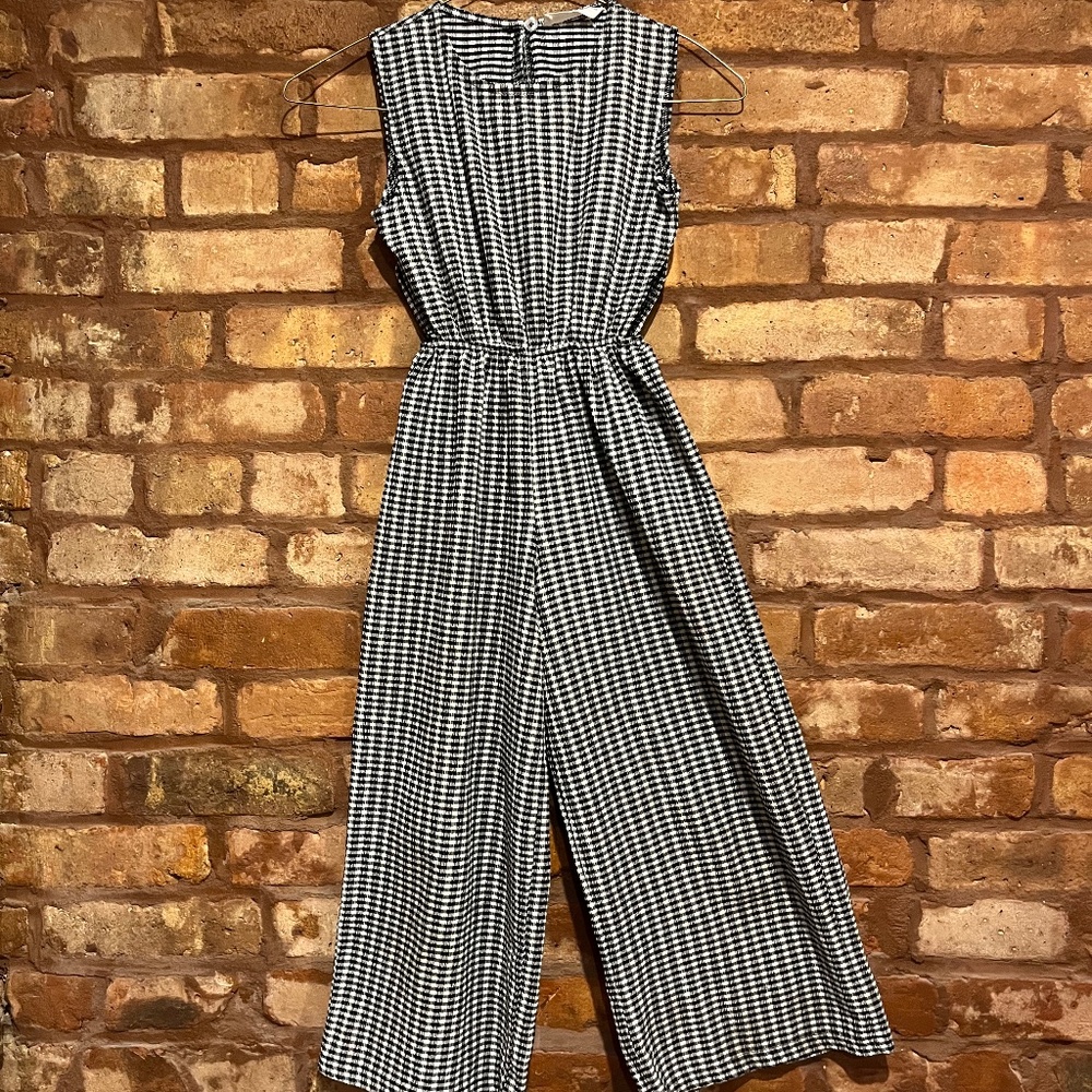 ZARA gingham jumpsuit